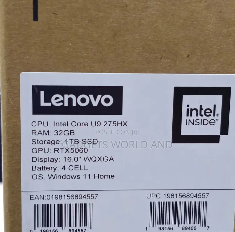 New Laptop Lenovo Legion 5 32GB Intel Core Ultra 9 SSD 1T