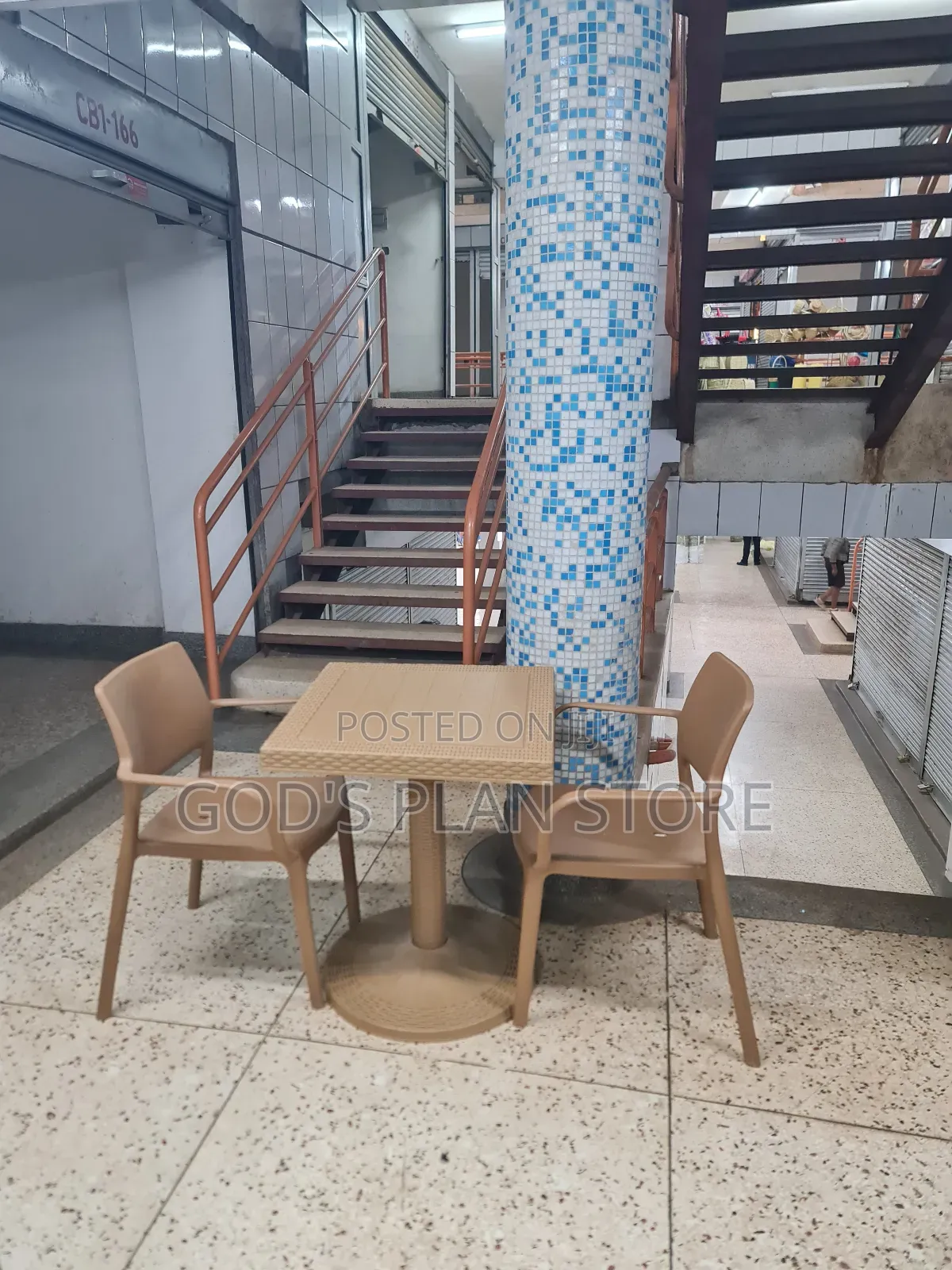Garden Beaches 2 Seater Plastic Table and Chairs