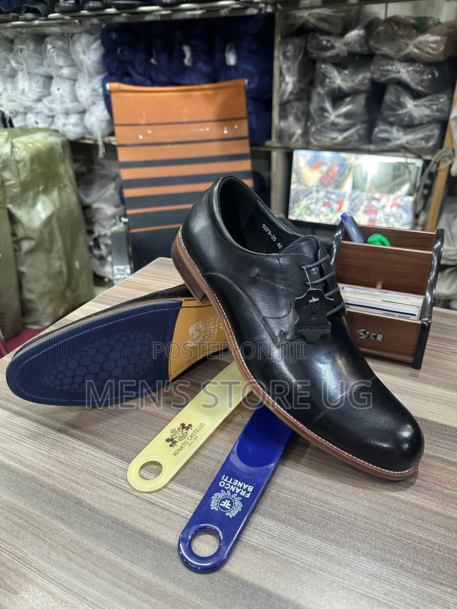 Men’S Gentle Office Genuine Leather Wooden Sole Loafers