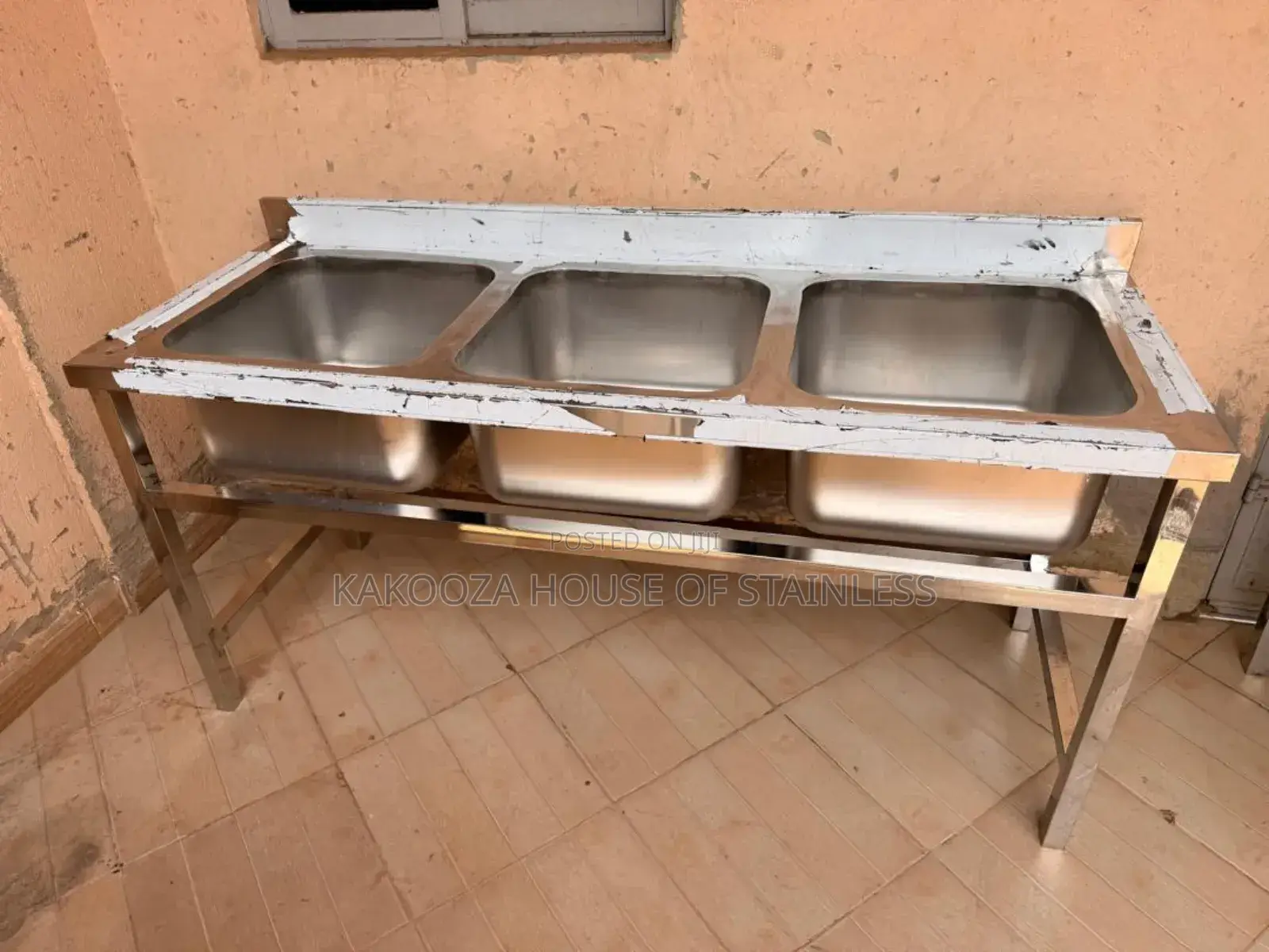 Triple Commercial Washing Sink
