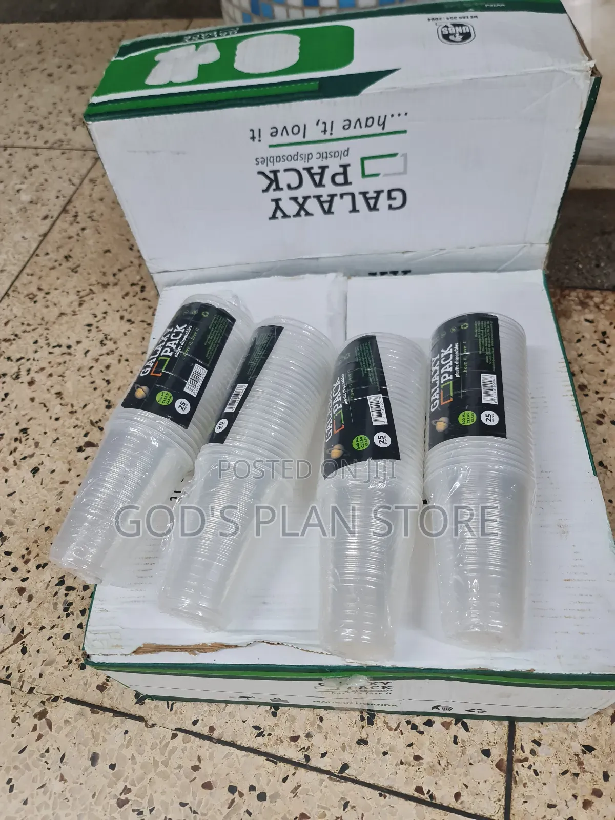 500pcs Galaxy Disposable Glasses Disposable Glasses 400mls