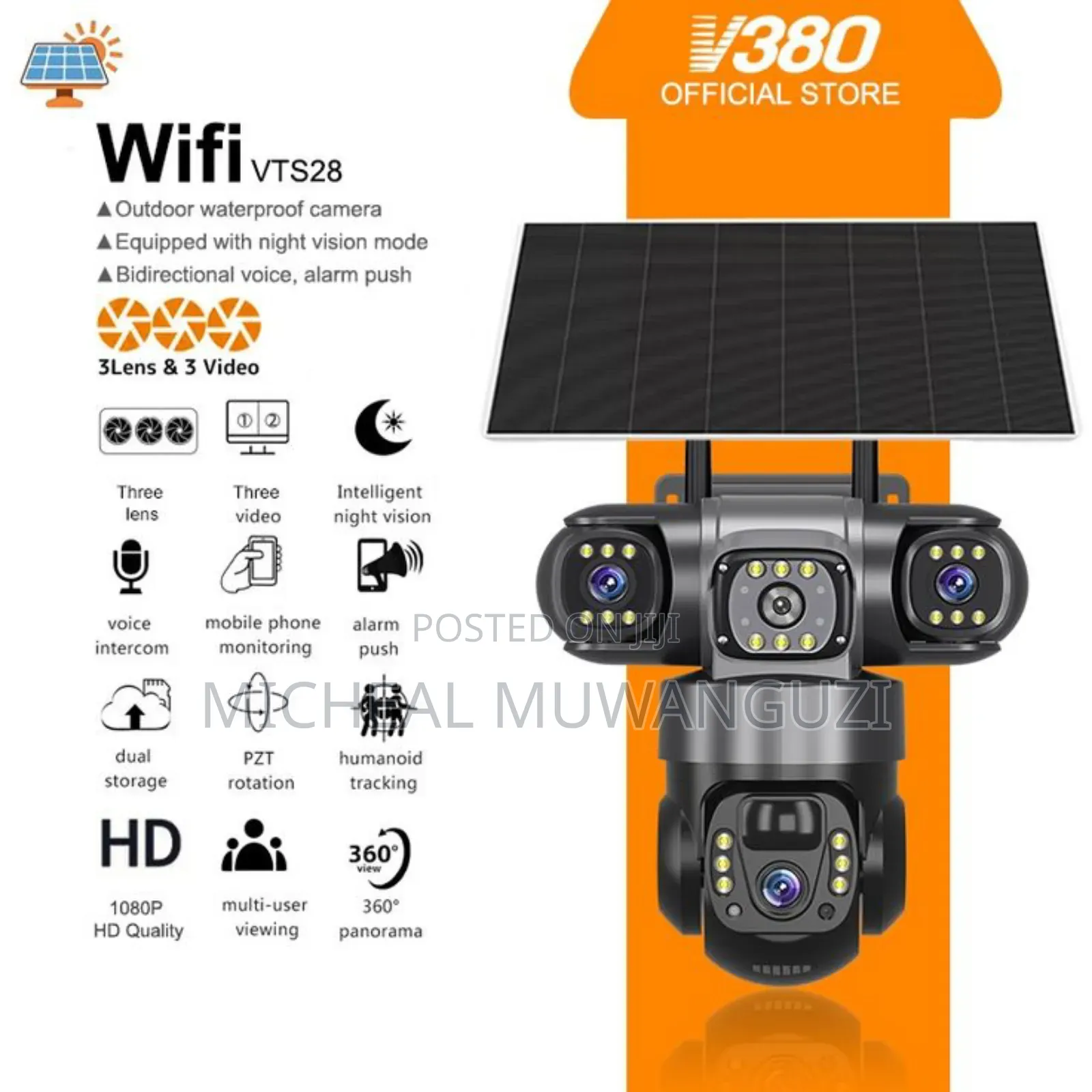 V380 Triple Lens Camera