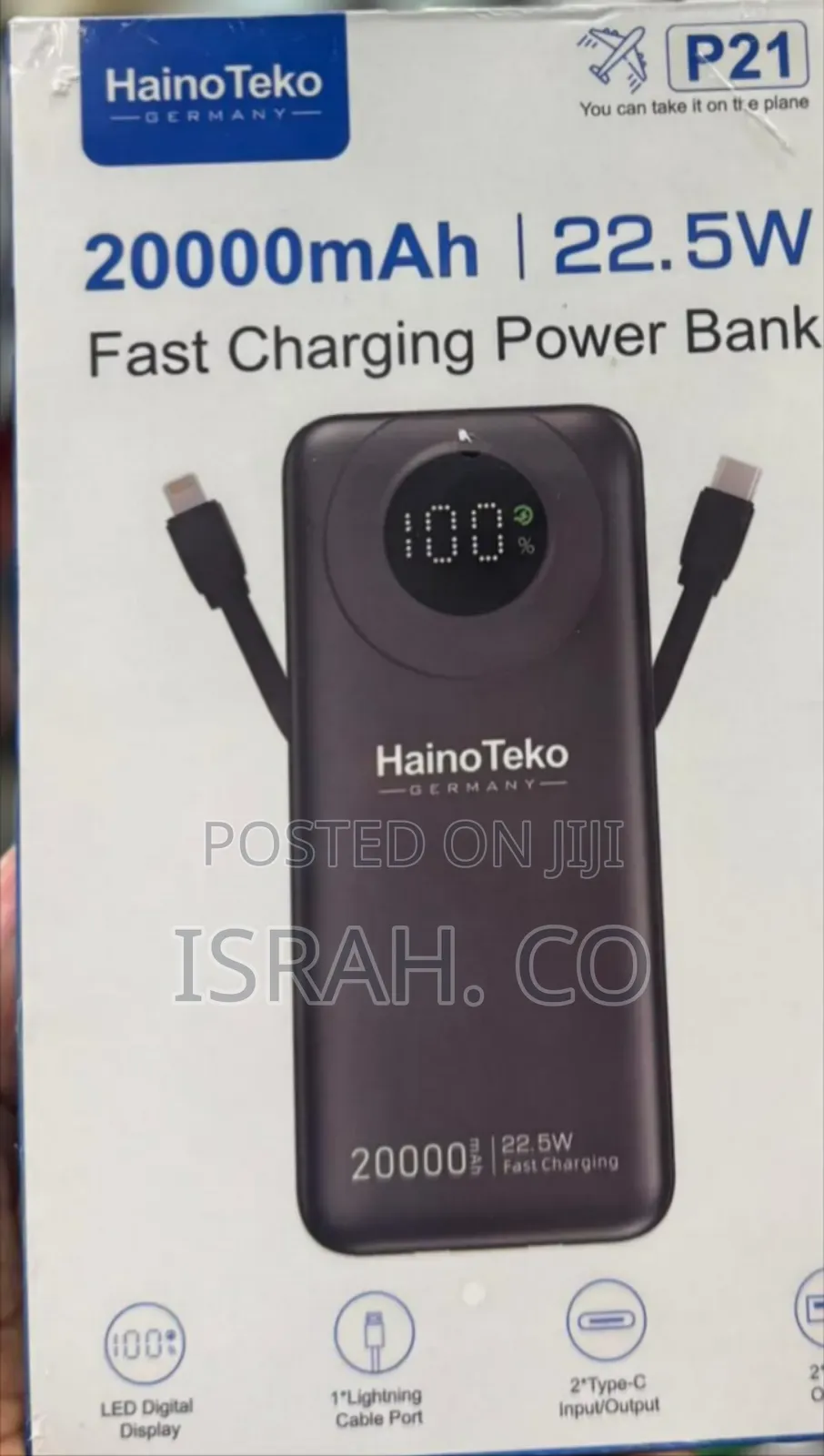 Haino Teko P21 20000mah 22.5w Fast Charging Power Bank