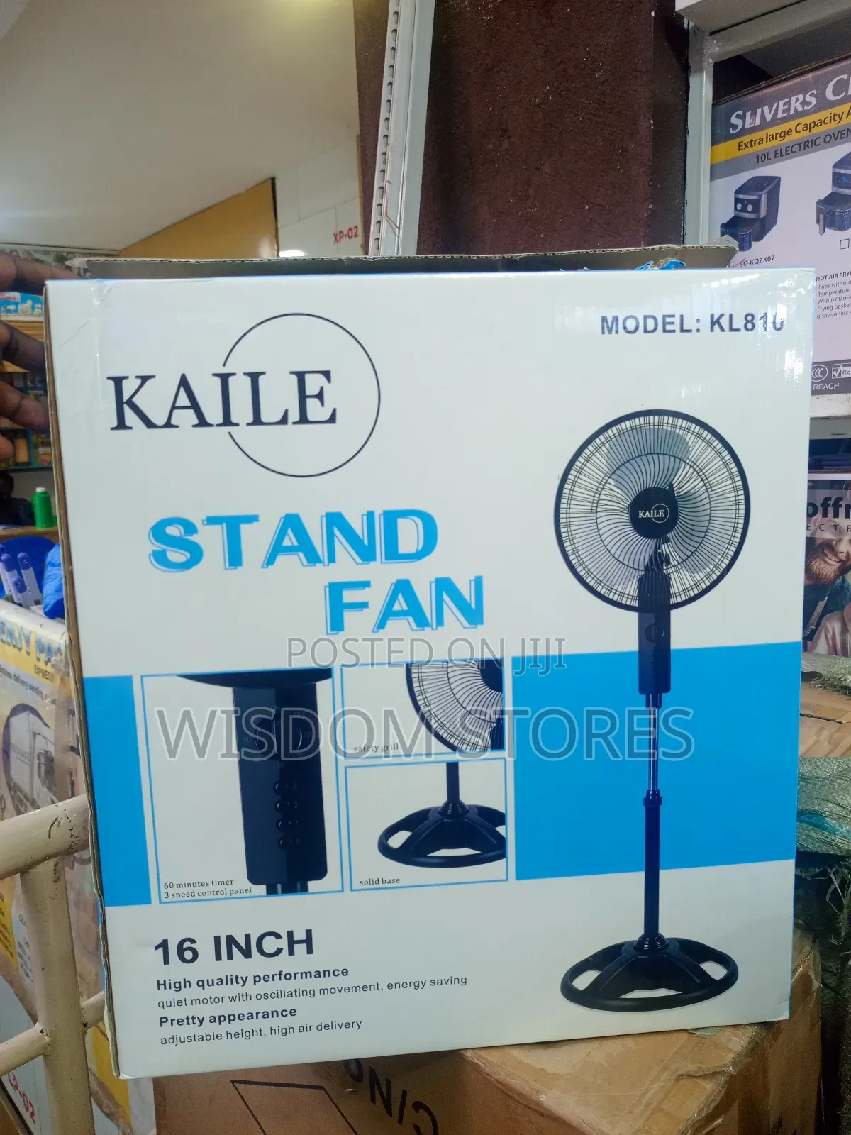 Kaile 16-Inch Stand Fan, Model Kl810.