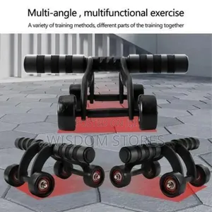 4 Wheel Abdominal Wheel Gym Belly Whee for Fitness