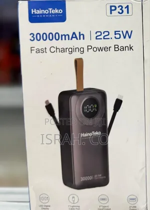 P31 30,000mah Portable Power Bank With 22.5w Fast Charging