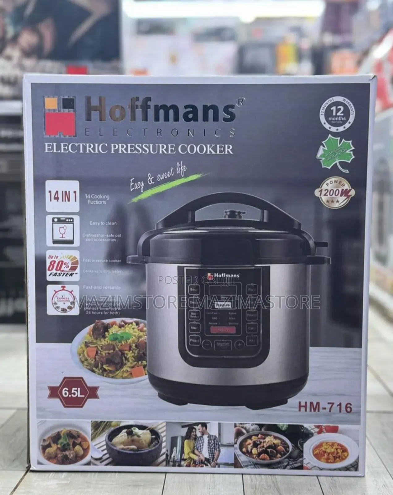 Hoffman 14in1 6.5l Electric Pressure Cooker