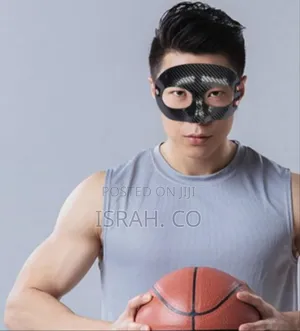 Sports Face Guard Face Shield Mask- Black