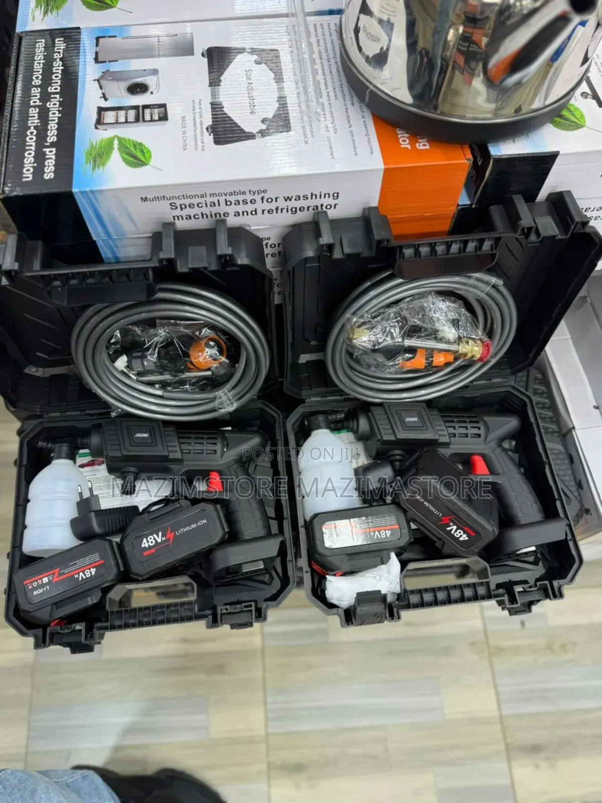 Portable Cordless High-Pressure Car Wash Water Gun 2 Batteries.