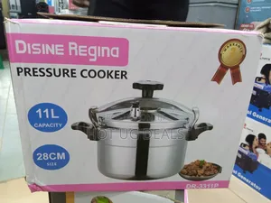 11l Disine Stainless Steel Pressure Cooker - Silver