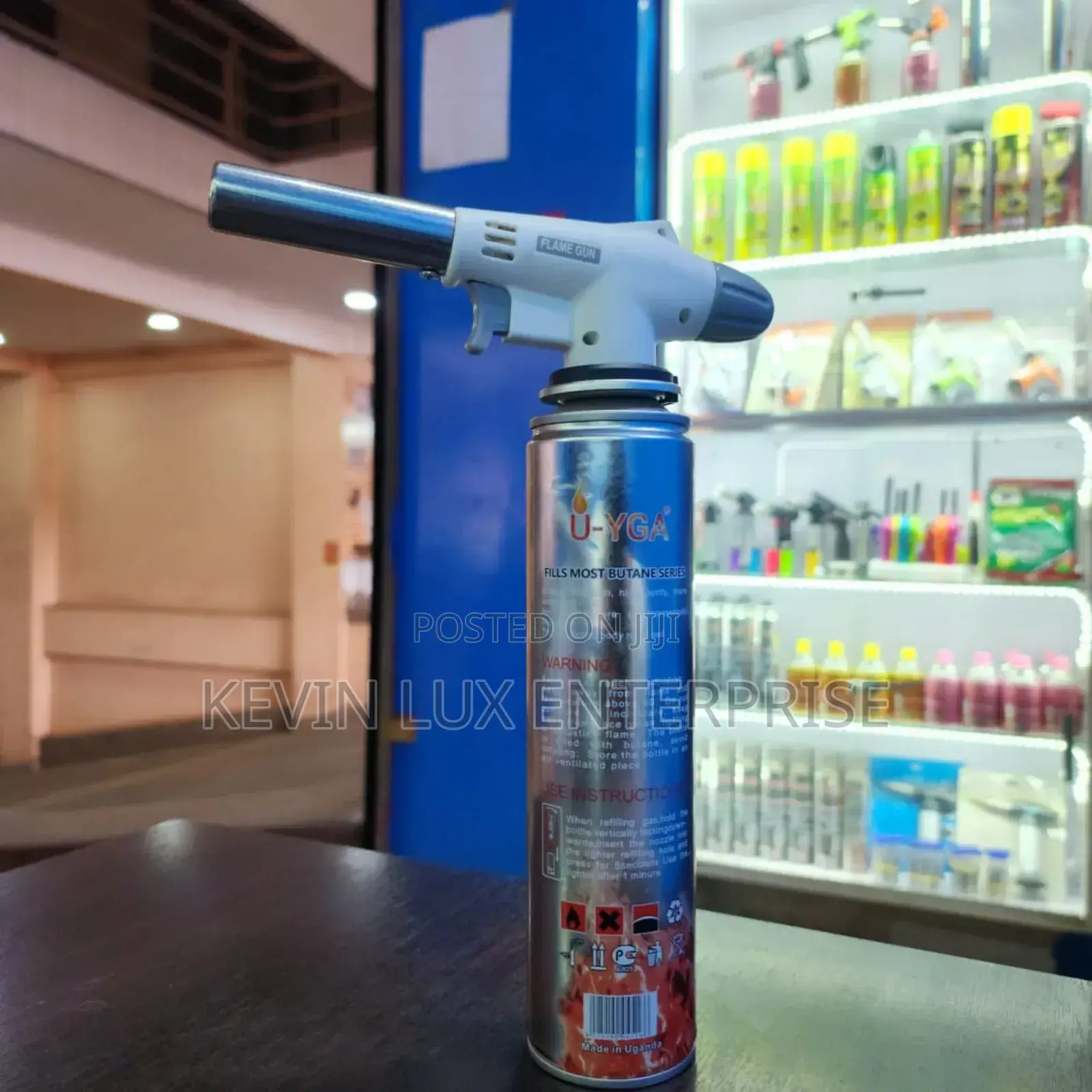 Gas Gun Lighter Blue Flame