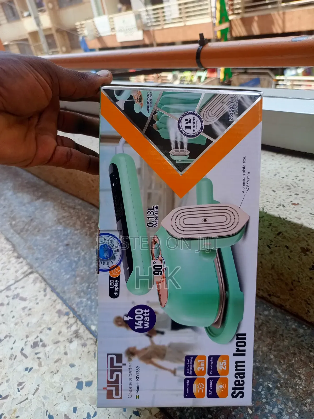 Portable Mini Steam Iron, DSP Model Kd1369.