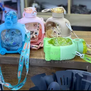 Cartoon Themed Plastic Kids Water Bottles