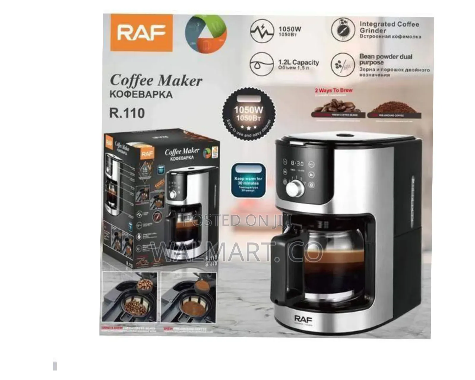 Raf Integrated Grind and Brew Coffee Maker