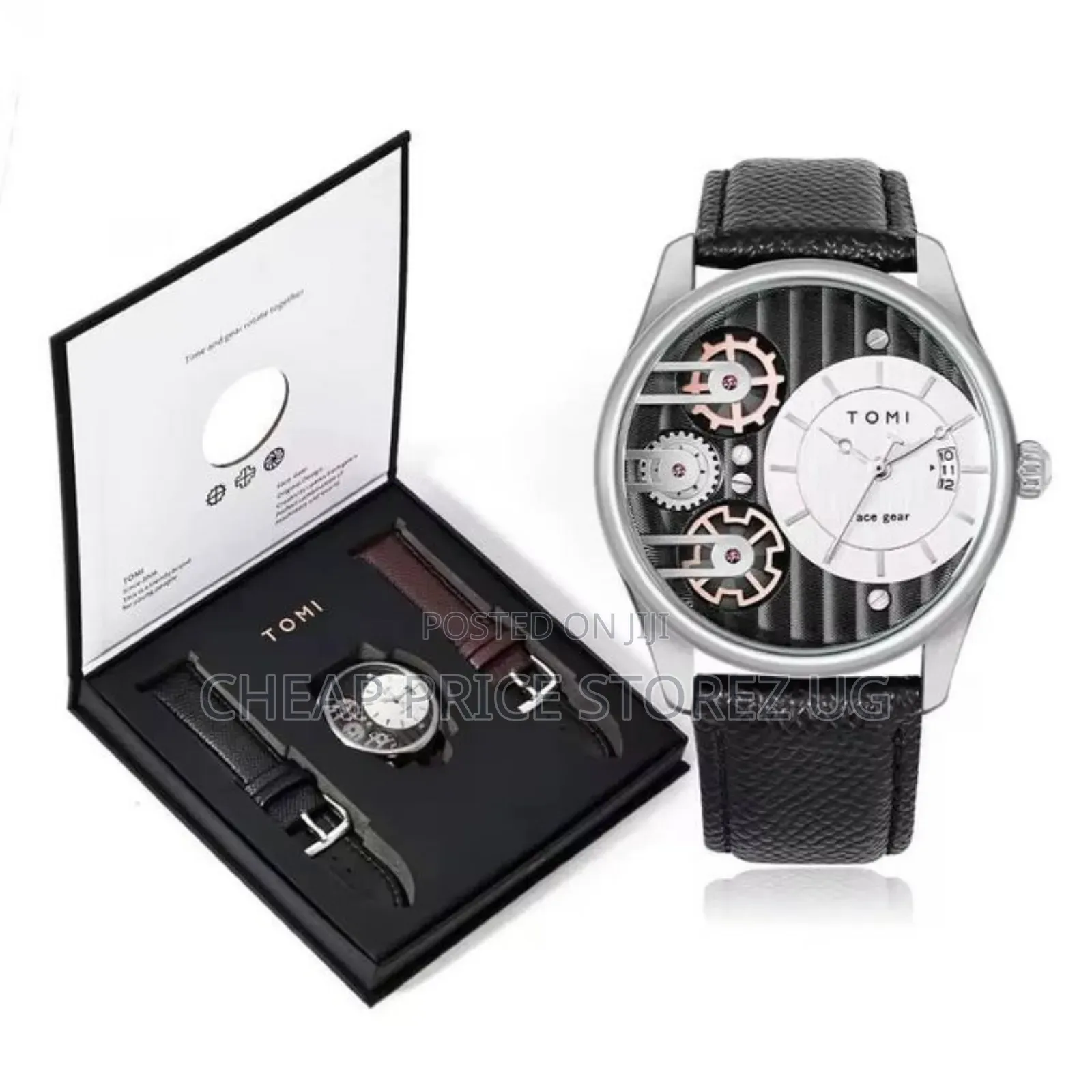 Tomi Luxury Fashion Leather Wristwatch