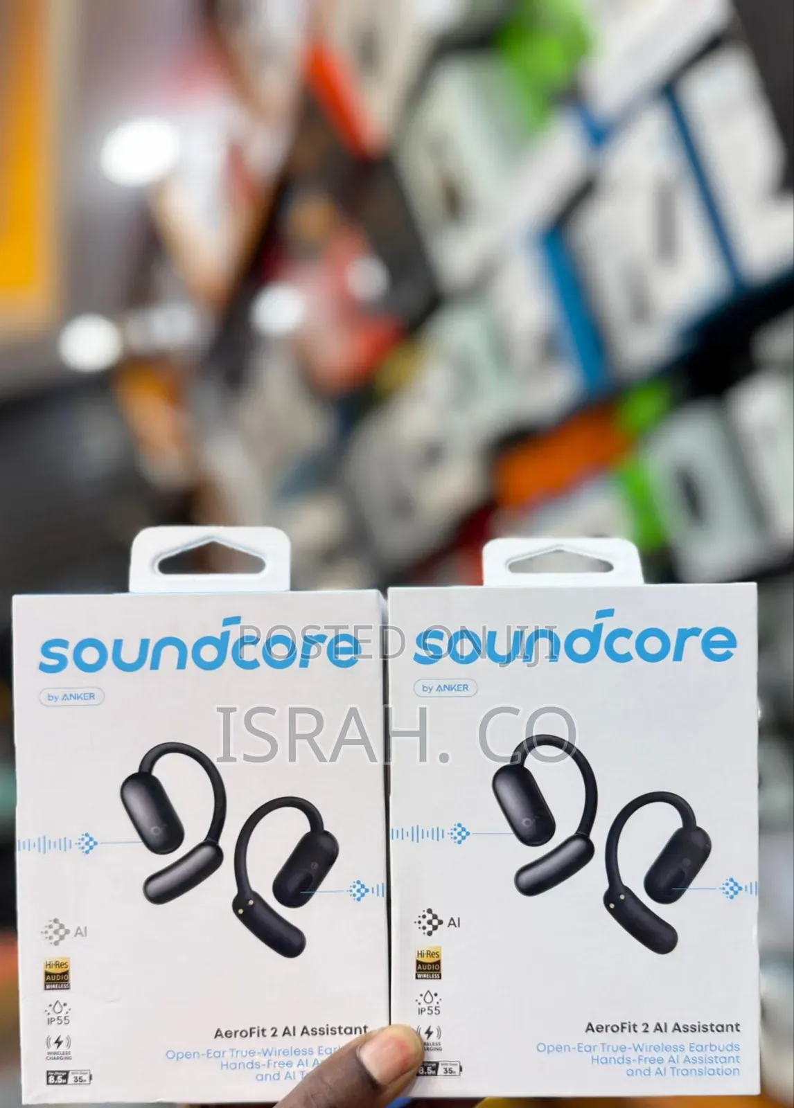 Anker Soundcore Aerofit 2 Ai Assistant Open-ear Headphones, Pressure-