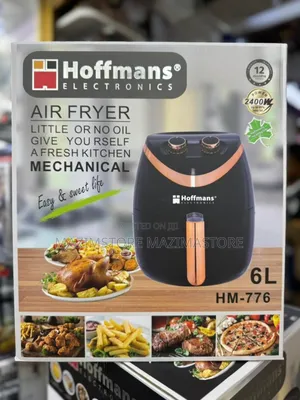 Hoffmans 6l Air Fryer With Touch Hm-776a - Black