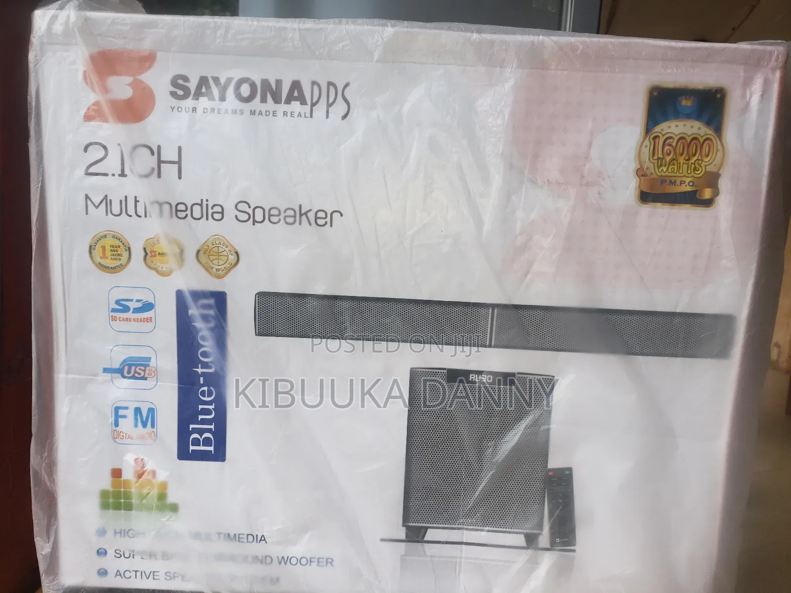 Sayona Sound Bar 2.1ch. 1253 Model