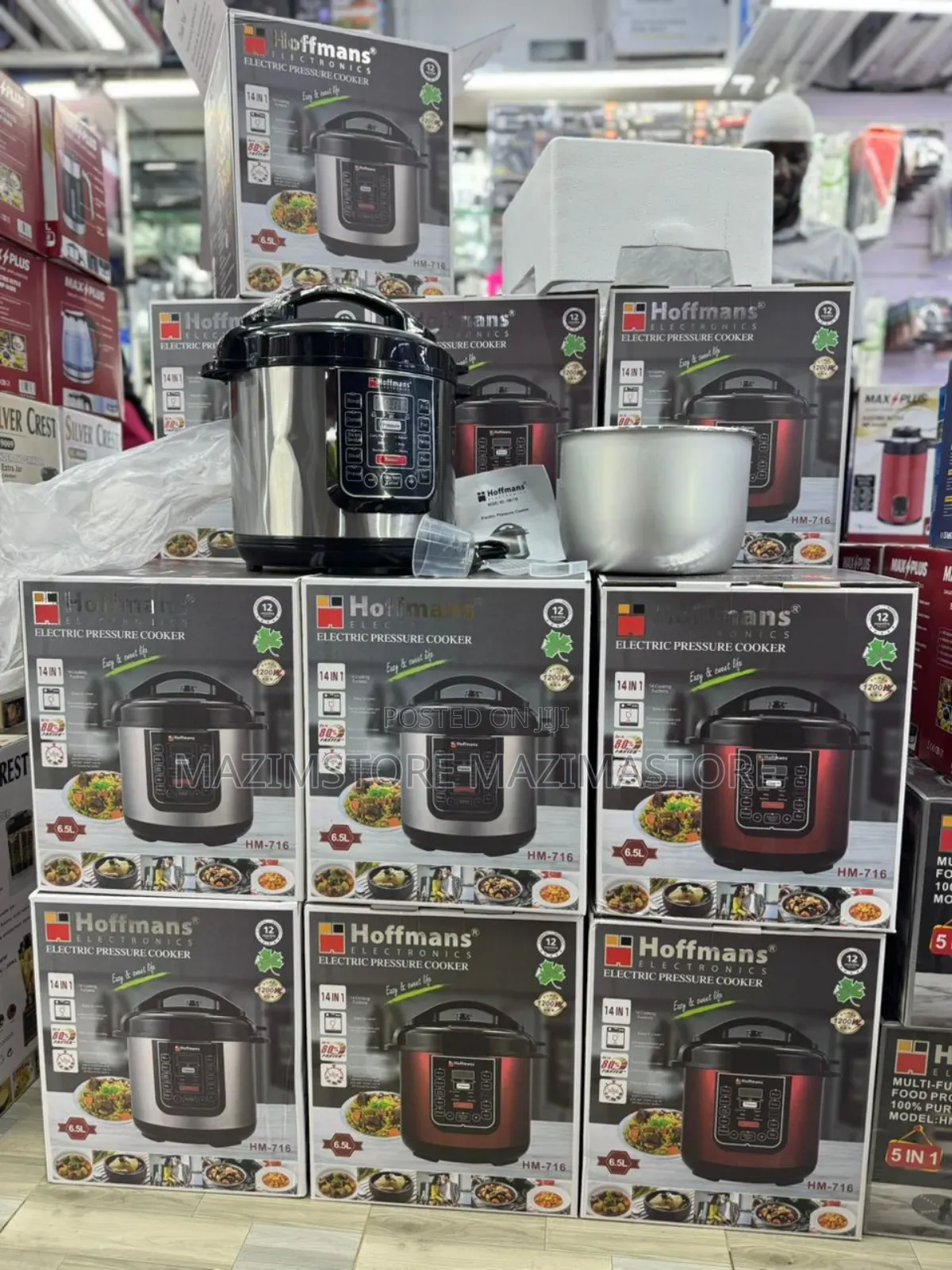 Hoffmans 6.5l Genuine 14in 1 Digital Electric Pressure Cooker-Red