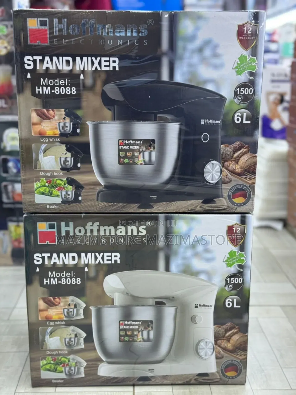 Hoffmans Hm-8088. 6l Stand Mixer, Dough Mixer Food Processor