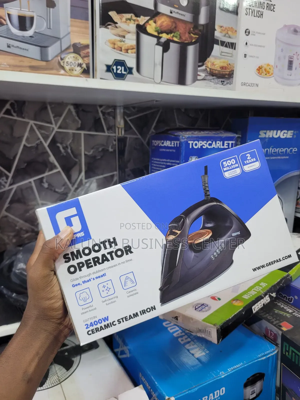 Ceramic Steam Iron Geepas Steam Iron