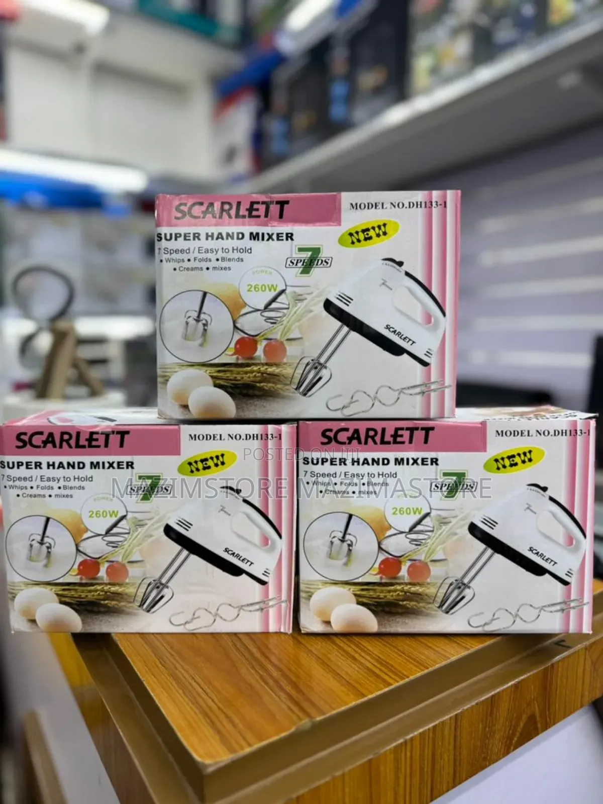 7 Speeds Electric Hand Mixer 260w.