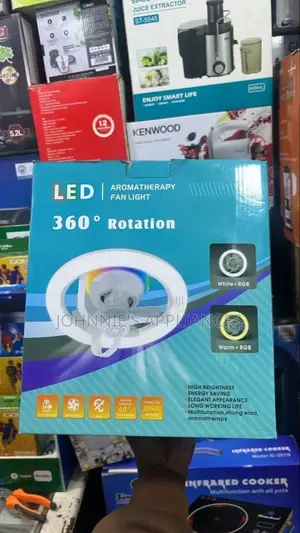 2in1 Aromatherapy Fan and Light Lid 360' Rotation
