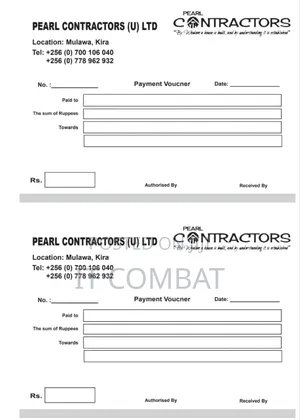 Receipt Books, Cash Sale Receipts