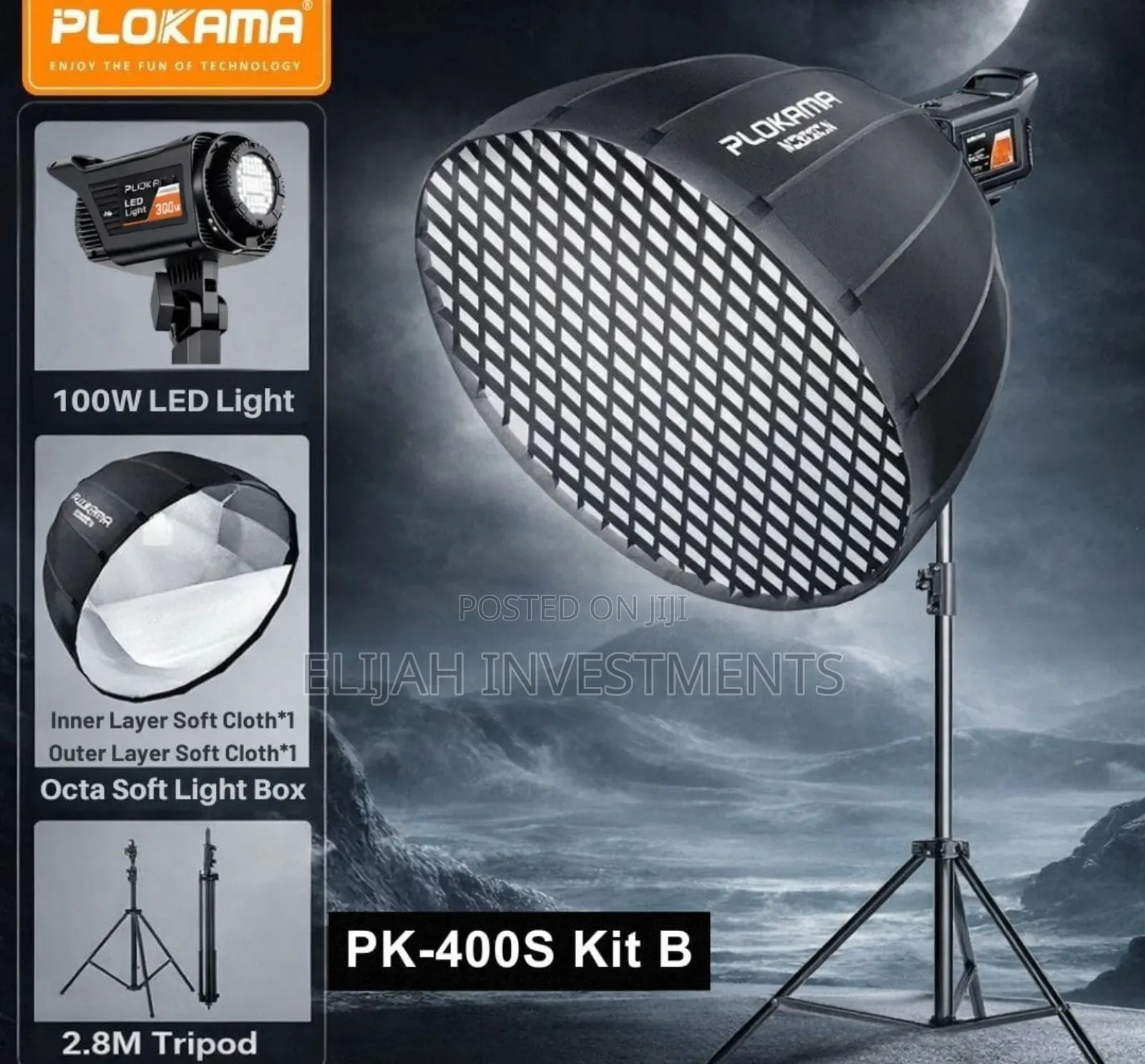 Plokama Pk-400s 300w Led Video Light Kit.