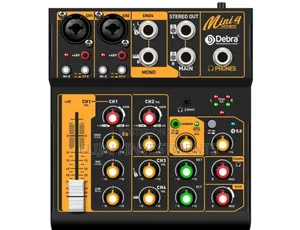 D Debra Audio Mini4 Portable 4-Channel Dj Mixer Console.