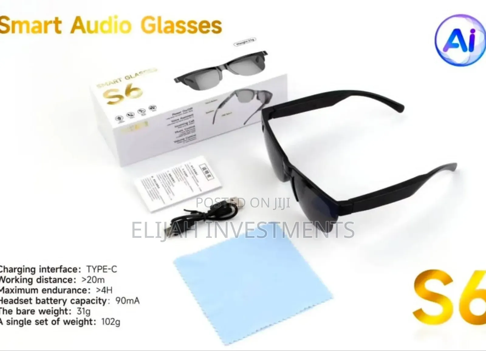 S6 Smart Audio Glasses