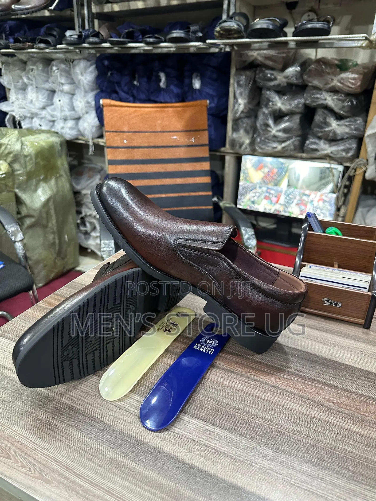Men’S Premium Leather Classic Gentle Office Plain Loafers