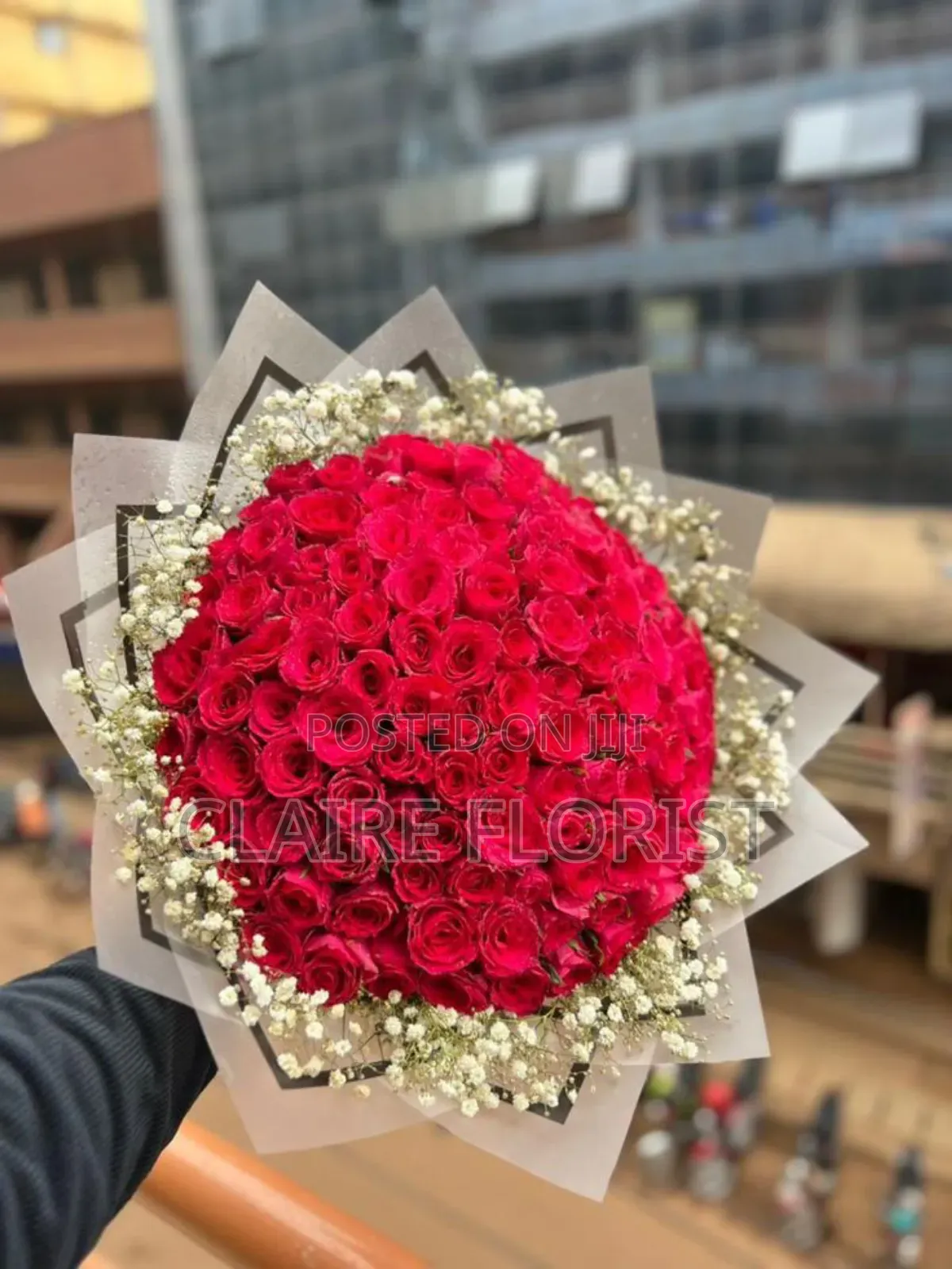 Big Bouquet of Fresh Flowers Roses