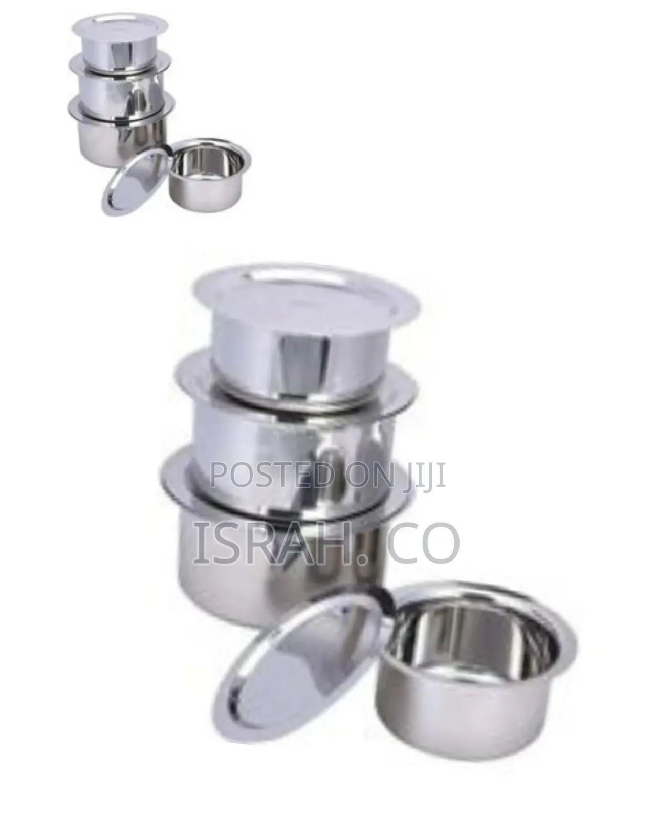 8 Piece Set of Stainless Steel Serving
