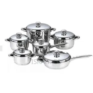 Premium Stainless Steel Cookware Set With Matching