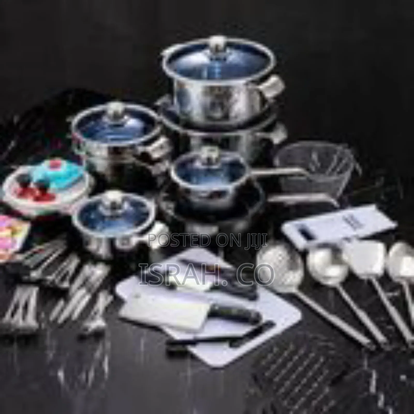 Premium Multi-Piece Stainless Steel Cookware and Kitchen Essential