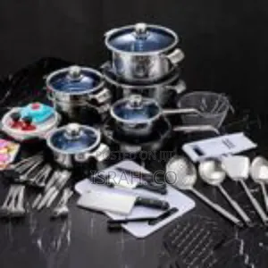 Premium Multi-Piece Stainless Steel Cookware and Kitchen Essential