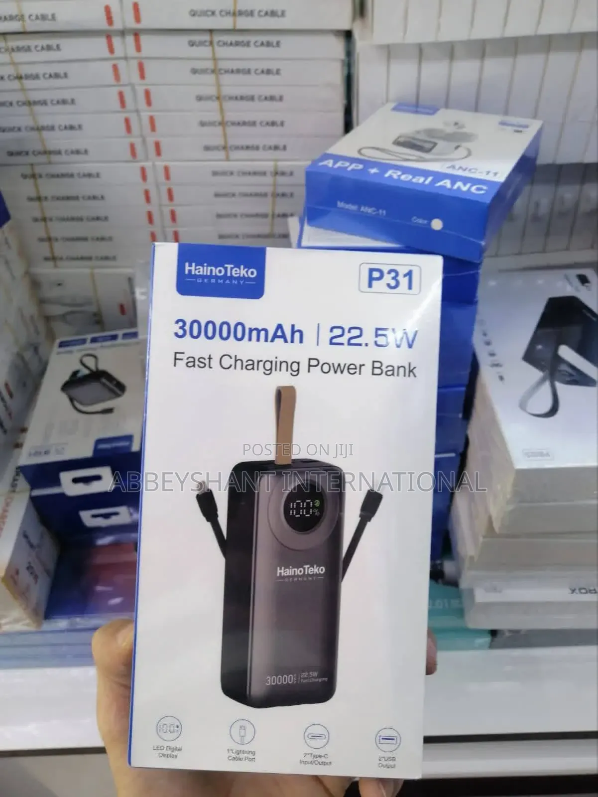 Portable Power Bank/ Fast Charging, Led Digital Display Power Bank