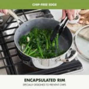Premium Stainless Steel Sauté Pan With Tempered Glass Lid