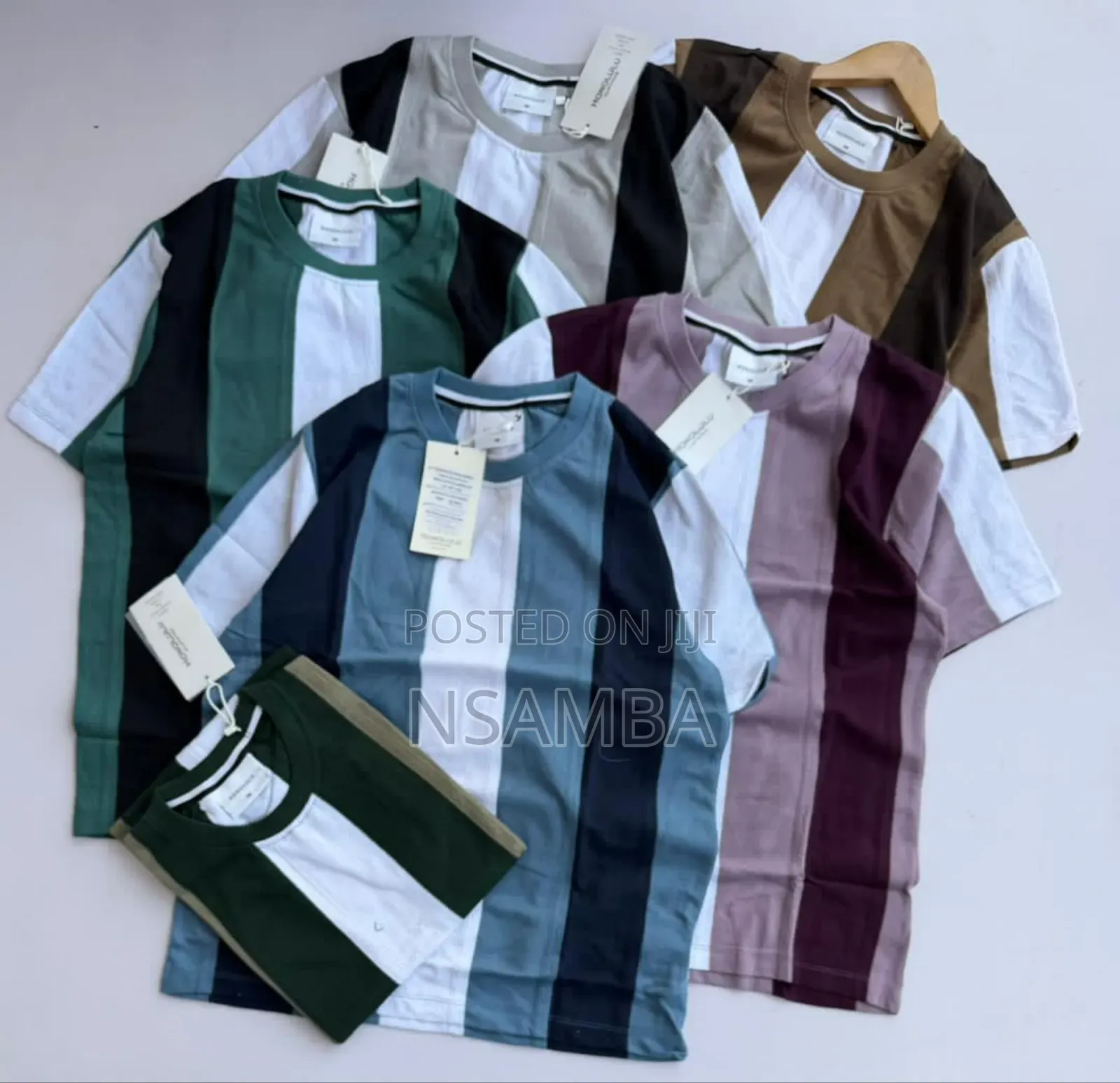Stripped Coroless T Shirts