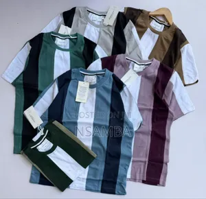 Stripped Coroless T Shirts