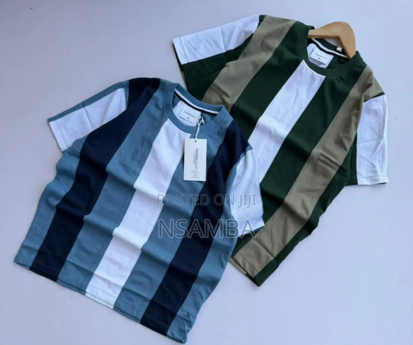 Stripped Coroless T Shirts