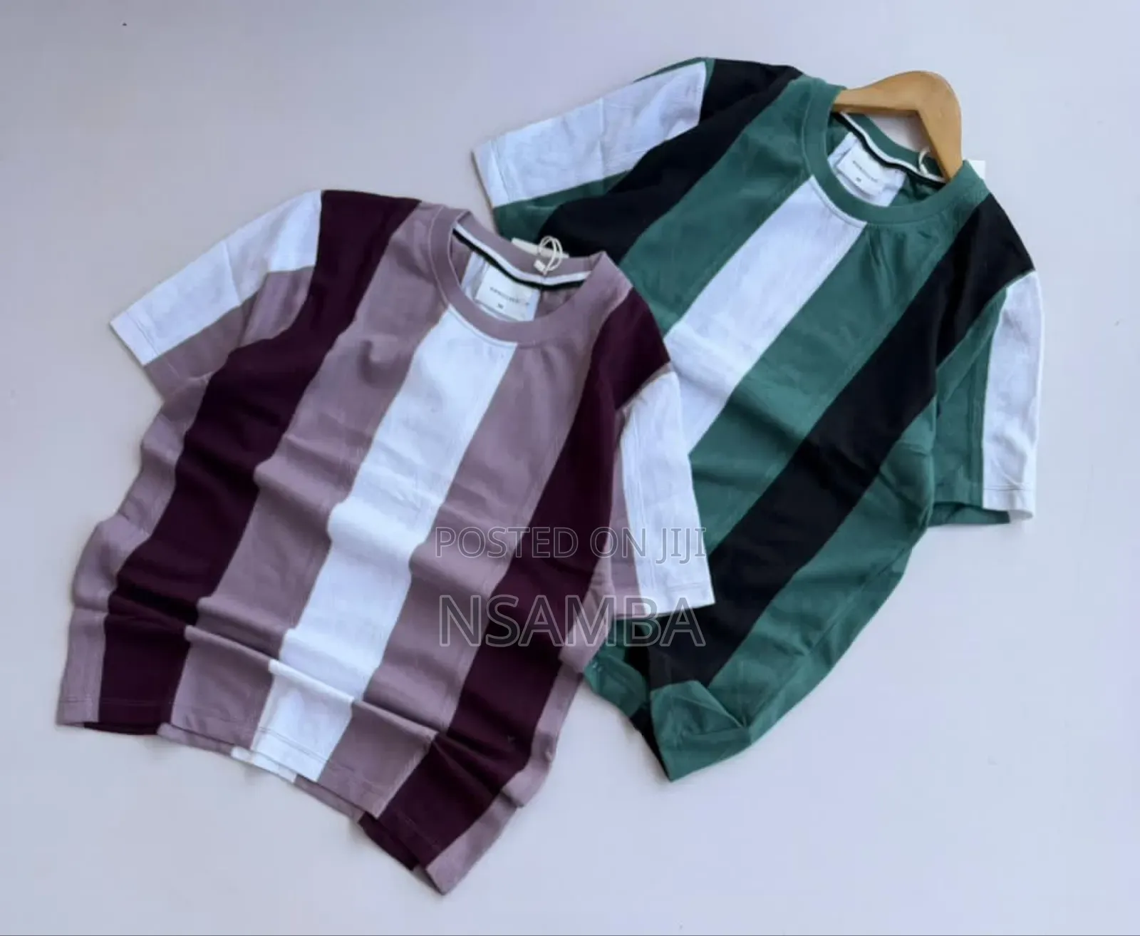 Stripped Coroless T Shirts