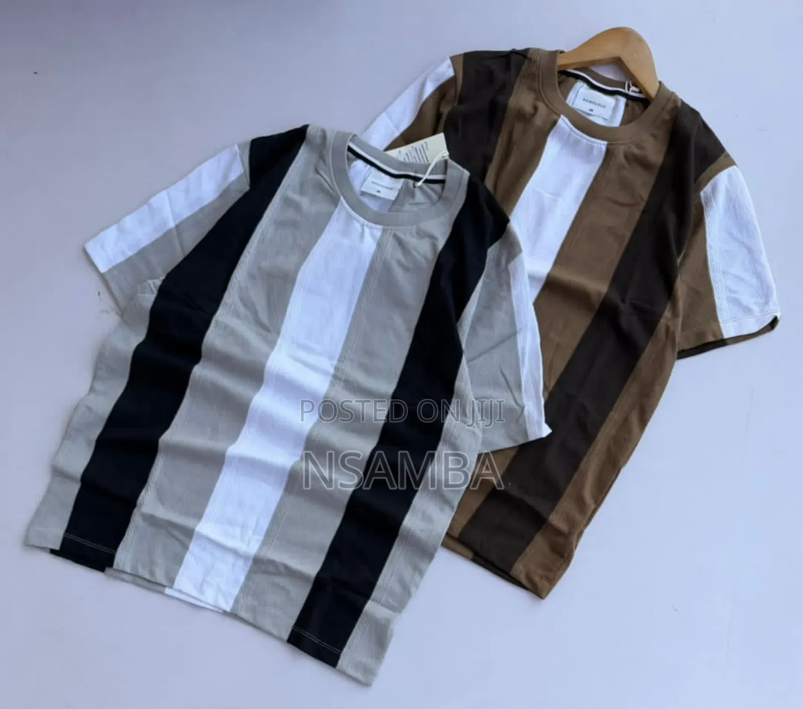 Stripped Coroless T Shirts
