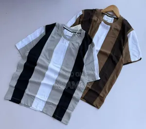 Stripped Coroless T Shirts