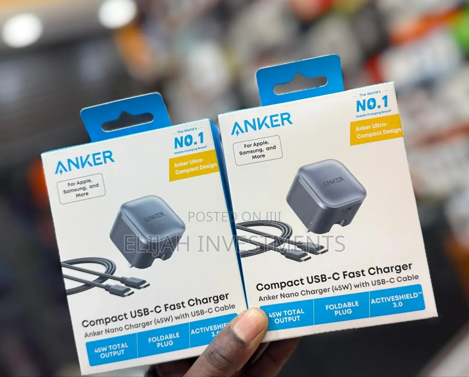 Anker Nano Charger 45w With Usb-C Cable