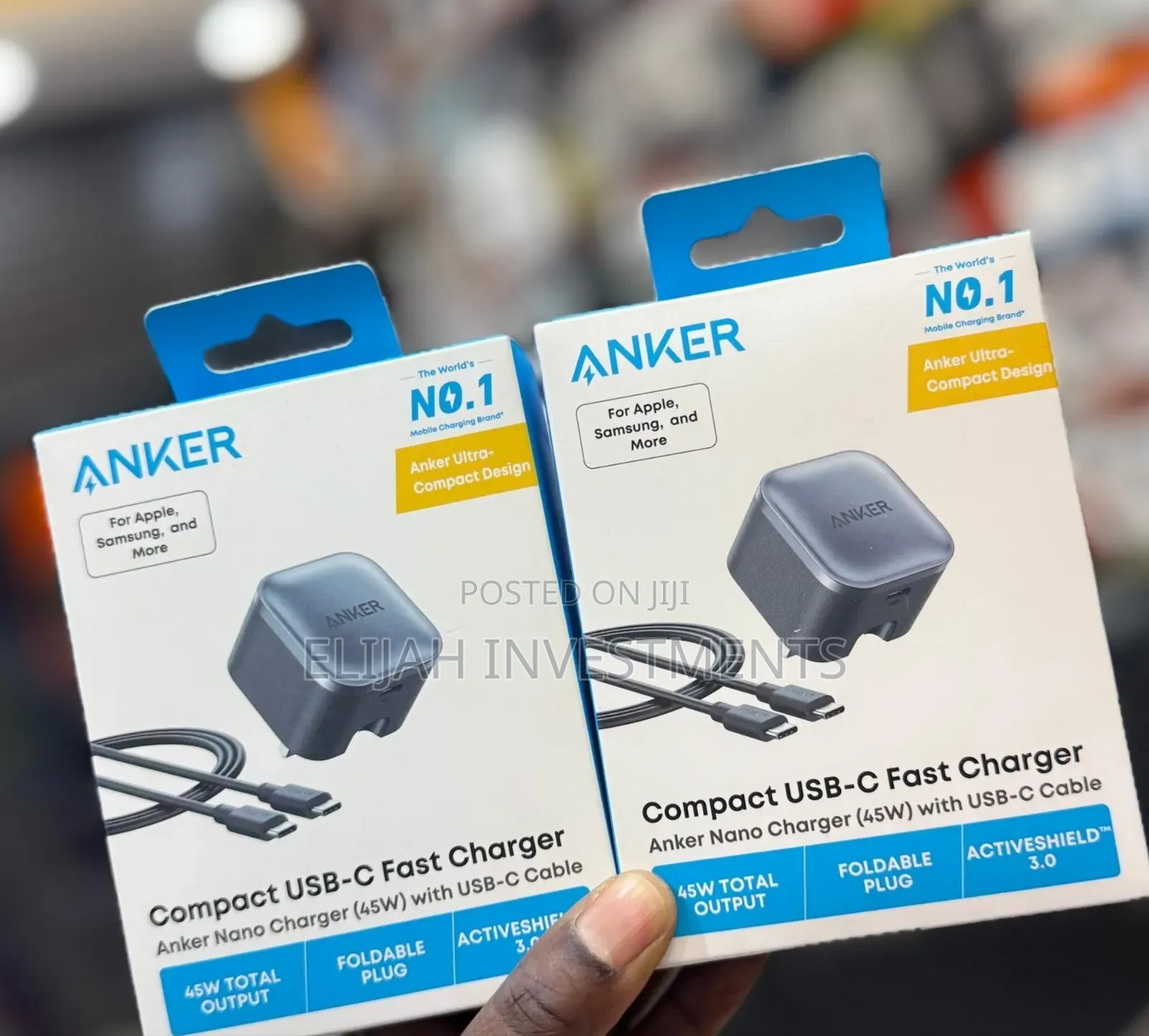 Anker Nano Charger 45w With Usb-C Cable