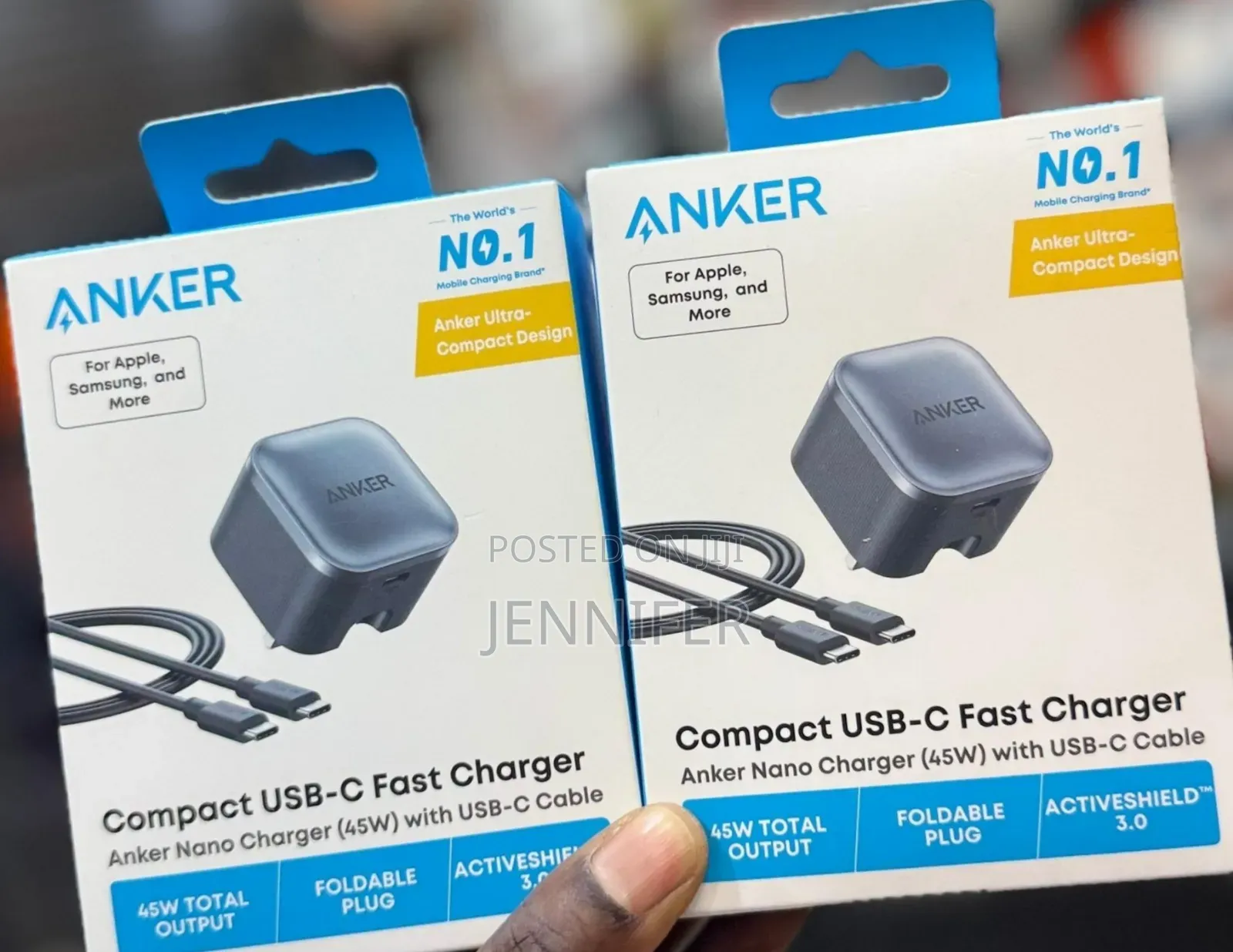 Anker Nano Charger 45w With Usb-C Cable