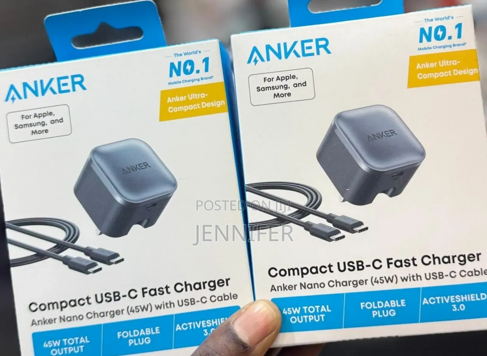 Anker Nano Charger 45w With Usb-C Cable