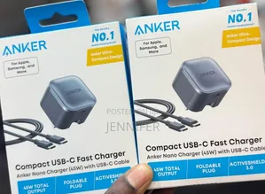 Anker Nano Charger 45w With Usb-C Cable